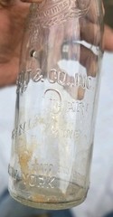 Vintage Garrett & Co Virginia Dare Wine Bottle New York Embossed  4/5 Quart