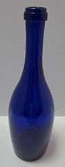 Vintage Cobalt Blue Glass Wine Bottle w/Punt in Bottom 28 Ounces