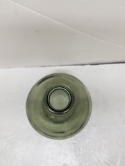 VTG DEMIJOHN OLIVE GREEN GLASS BOTTLE 10&Prime;