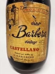 Rare Vintage 1979 Barbera Huge 19” Wine Bottle Product Of Italy 1 Gallon Empty