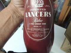 Vintage Imported Lancers Bottles Empty Set Of (4)