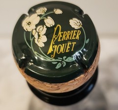 Vintage Perrier Jouet Fleur de Champagne Hand Painted Bottle Empty