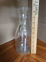Vintage Wine Carafe Paul Masson Glass Since 1852 9¾ »