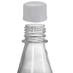 10 Pcs 33 oz Plastic Soda Bottles with Caps, 1L Disposable Long Neck Wine