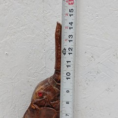 Vintage Casa Vento Leather wrapped elephant wine bottle Italy 1980