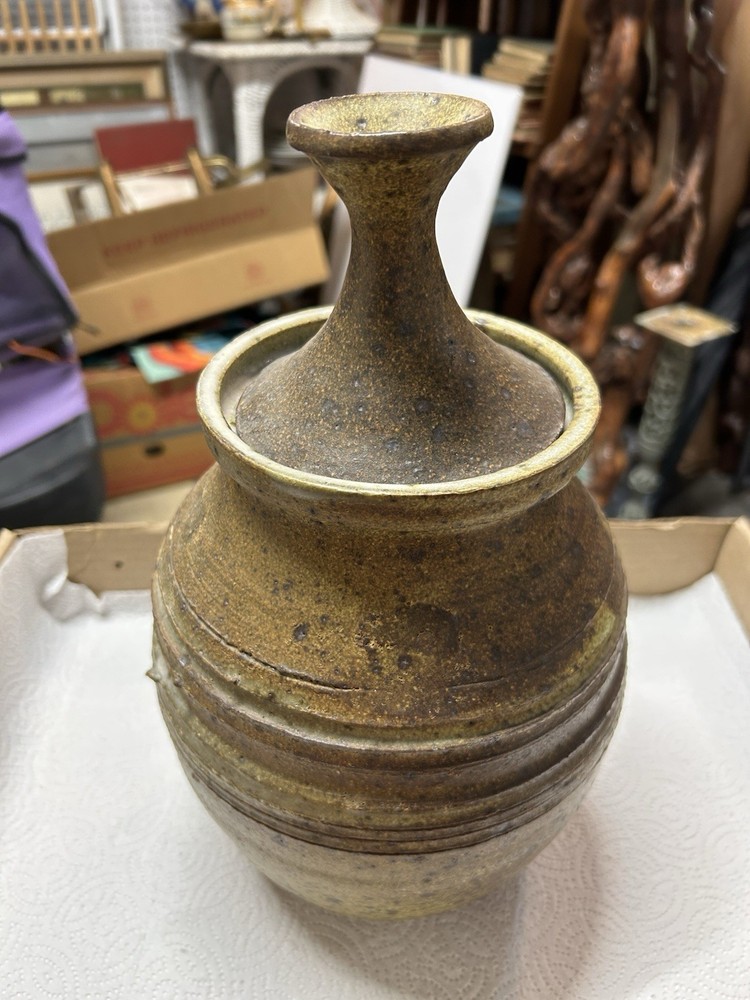 Antique Wine Spirits Bottle Pottery