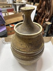 Antique Wine Spirits Bottle Pottery