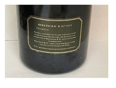 Vtg BOLLINGER 1979 Empty Sealed Brut Champagne Large 1.5 Liter Display Bottle