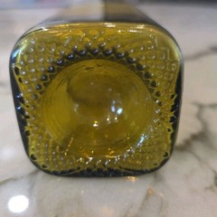 Green Glass Olive Oil Bottle 750mL Sold Empty 12-1/4&Prime; Tall