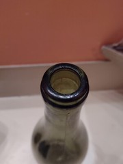 Vintage 1920&rsquo;s Green Wine Bottle 11.5  » x 3. 18  » Huge Kickup, Damage Free, Nice