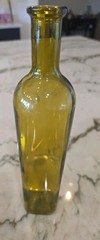 Green Glass Olive Oil Bottle 750mL Sold Empty 12-1/4&Prime; Tall
