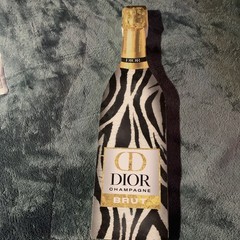 Dior champagne Brut luxury home Wine bottle decor Whitewood