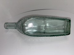 Vintage Ship Wine Bottle Decantor Weave Pattern