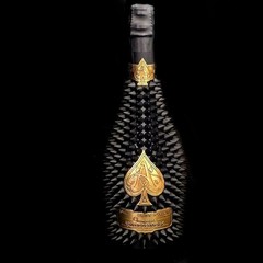 Armand de Brignac Studs Decoration Empty Bottle Matt Black