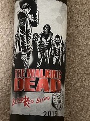The Walking Dead Blood Red Blend Wine Bottle Empty 750ml Exclusive 2015 AMC