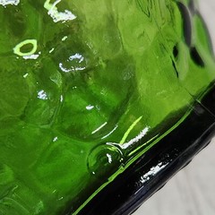 Vintage 4/5 Quart Gallo Wine Flavor Guard Bottle Embossed Grapes Green Glass