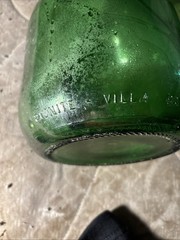 Vintage green Demijohn 3 litter bottle