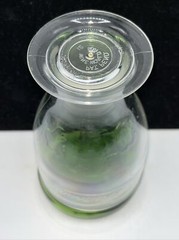 Rare Vintage 1976 Wine World Mini Green Glass Bottle 6.3 fl.oz. With Wine Cup