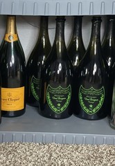 EMPTY BOTTLE Dom Perignon Magnum 1.5 LT LUMINOUS LIGHT-UP CHAMPAGNE BOTTLE