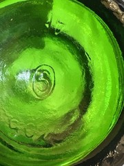 Vintage André Cold Duck 4/5 Quart Green Glass Wine Bottle Modesto CA
