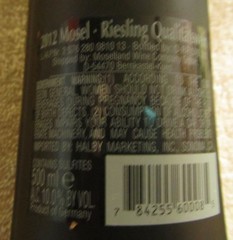 Collectable 2012 Mosel Riesling Matte Black Cat Bottle Empty 500ml