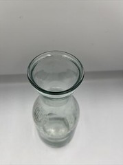 Clear Glass Wine Carafe 10&Prime; Vintage Paul Masson Since 1852, building on front