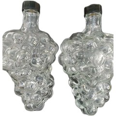 Grape Cluster Decanters Liquor Vintage Wine Cognac Length 6.5&Prime; Lot of 2