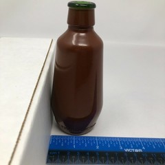 Vintage J M Da Fonseca Wine Bottle Large Green Small Brown Set of 2 Collectible