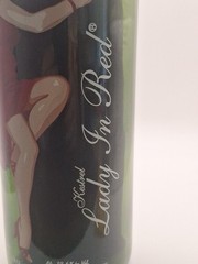 Lady In Red Cut Kestral Collectible 5th Ed. Wine Bottle