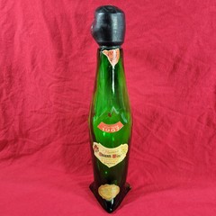 Vintage 1967 Penguin Wine Bottle Empty S. Martino Chianti Wine Glass Portland OR