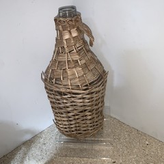 VINTAGE WICKER Demi John & WINE BOTTLE HOLDER ?LOT 3