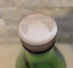 Vintage Gallo Green Emerald Glass Wine Jug 1/2 Gallon