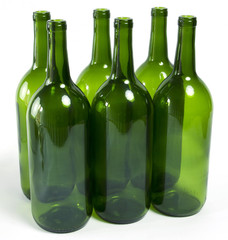 1.5 Liter Glass Bordeaux Wine Bottle Flat-Bottomed Cork Finish – Case of 6 – Cha