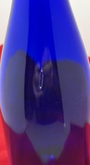 Cobalt Blue Glass Wine Bottle /Vase 750 ml. 12 Inches Tall 3 Inch Diameter