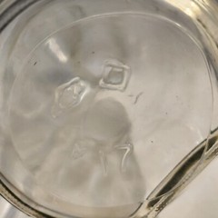 Vintage Paul Masson 9 3/4 Clear Glass Wine Carafe Since 1852 Decanter Pitcher