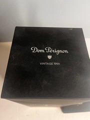 Vintage New Century 1999 Dom Perignon Champagne Bottle & Display Box , Brochure