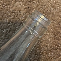 VTG 11.25” Tall Grape Glass Wine Bottle, Women Bros Inc Philadelphia, PA, NO CAP
