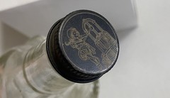 Pair Of London Winery Wine Bottle/Basket with Handle/Original Screw-on Lid/Logo