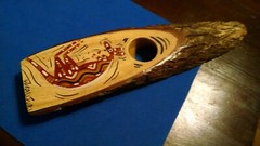 Floating Wine Bottle Holder ~ Australia ~ Wood ~ Painted ~ Kangaroo ~ Gift 12×3&Prime;