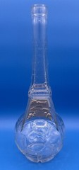 Empty VTG Wine Bottle From France. “Long Live Football 98” Brunet Have De Cayrou
