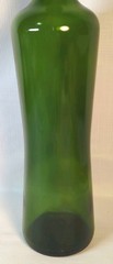 Asymmetrical Dark Green 750ml Empty Wine Bottle 12&Prime; Vintage Hourglass Shape EUC