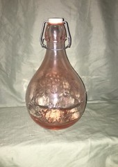 Vintage Casadis Milano JUS DE FRUITS Pink Wine Decanter 2 LITERS Antique