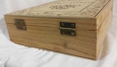 Noble Grapes Concha y Toro Wines Wooden Box EMPTY Lidded Hinged Display Piece