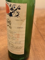 Chateau Mouton Rothschild Empty 750ML Bottle 1969