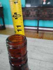Vintage Amber Akadama Honey Wine Bottle