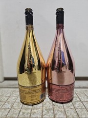 2 Ace Of Spade Empty Bottle Armand De Brignac Champagne 750ml , Gold And Rose