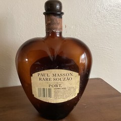 Paul Masson Rare Souzao California Port Vintage Wine Bottle-Heart Shaped (empty)