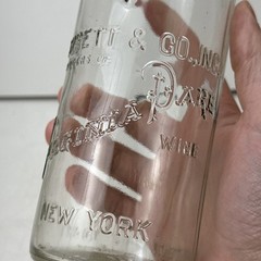 Vintage Garrett & Co Virginia Dare Wine Bottle 4/5 Quart New York Embossed 12”