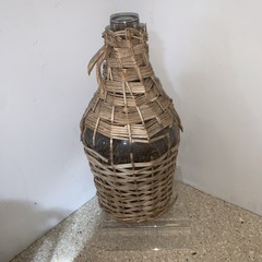VINTAGE WICKER Demi John & WINE BOTTLE HOLDER ?LOT 3