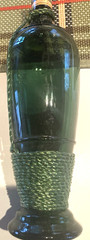 GREEN BOTTLE FRASCATI ITALIAN WINE EMPTY NAUTICAL ROPE DESIGN 1962